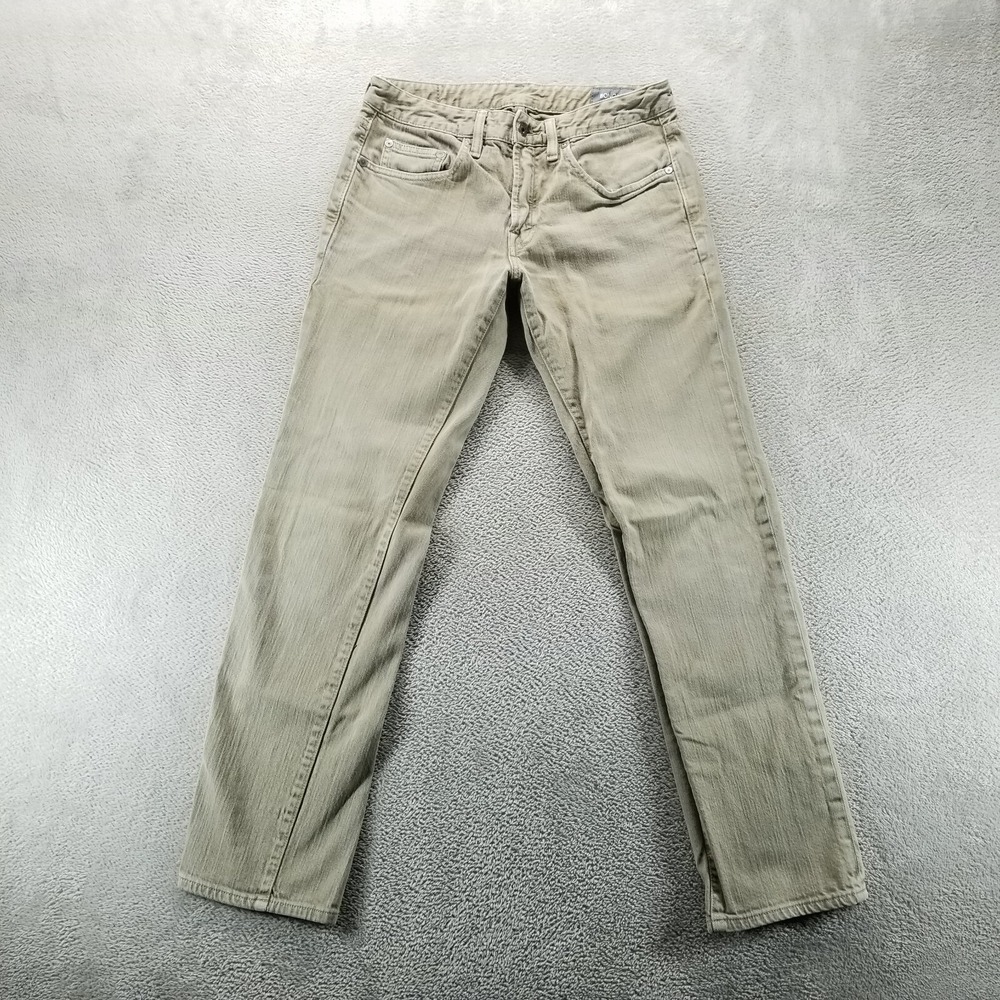 Bonobos Jeans Mens 30x32 Tan Straight Mid Rise Light Wash‎ Denim